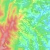 Topografische kaart Stipan, hoogte, reliëf