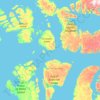 Topografische kaart Nunavut Land Claims Agreement - Resolute Bay Inuit Owned Land, hoogte, reliëf