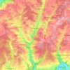Topografische kaart Billigheim, hoogte, reliëf