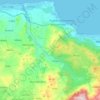 Topografische kaart Δημοτική Ενότητα Χερσονήσου, hoogte, reliëf
