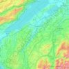 Topografische kaart La Broye, hoogte, reliëf