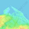 Topografische kaart Leith Harbour & Newhaven, hoogte, reliëf