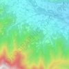 Topografische kaart Gambasca, hoogte, reliëf