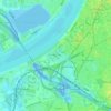 Topografische kaart Nieuw Zuid, hoogte, reliëf