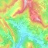 Topografische kaart La Motte-Chalancon, hoogte, reliëf