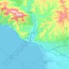 Topografische kaart Ventura, hoogte, reliëf