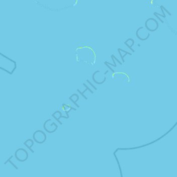 Topografische kaart Îles Raevski, hoogte, reliëf