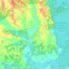 Topografische kaart Vancleave, hoogte, reliëf