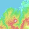 Topografische kaart Honaïne, hoogte, reliëf