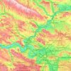 Topografische kaart Val-d'Oise, hoogte, reliëf