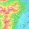 Topografische kaart Gemeinde Wängle, hoogte, reliëf