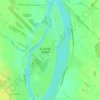 Topografische kaart Île Sainte-Thérèse, hoogte, reliëf