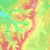 Topografische kaart Colméry, hoogte, reliëf