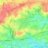 Topografische kaart Steenhuize-Wijnhuize, hoogte, reliëf