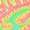 Topografische kaart Ahrntal - Valle Aurina, hoogte, reliëf