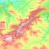 Topografische kaart Djaafra, hoogte, reliëf
