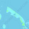 Topografische kaart Isla de Zapara, hoogte, reliëf