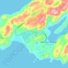 Topografische kaart Harbour Breton, hoogte, reliëf