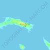 Topografische kaart Great Stirrup Cay, hoogte, reliëf