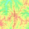Topografische kaart Ruston, hoogte, reliëf