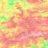 Topografische kaart Florennes, hoogte, reliëf