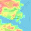 Topografische kaart Port Kirwan, hoogte, reliëf