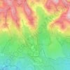 Topografische kaart Štrba - Štrbské pleso, hoogte, reliëf