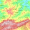 Topografische kaart Harbil, hoogte, reliëf