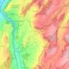Topografische kaart Ursy, hoogte, reliëf
