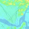 Topografische kaart Pappinisseri, hoogte, reliëf