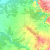 Topografische kaart Cantalejo, hoogte, reliëf