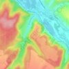 Topografische kaart Incheville, hoogte, reliëf