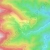Topografische kaart Verdèse, hoogte, reliëf