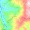 Topografische kaart Soalhães, hoogte, reliëf