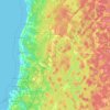 Topografische kaart Concession, hoogte, reliëf
