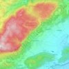 Topografische kaart Gemeinde Hohe Wand, hoogte, reliëf