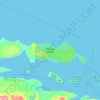 Topografische kaart Malcolm Island, hoogte, reliëf