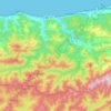 Topografische kaart Messelmoun, hoogte, reliëf