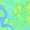 Topografische kaart Hambleton, hoogte, reliëf