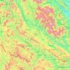 Topografische kaart Son La province, hoogte, reliëf