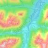 Topografische kaart Vorderhornbach, hoogte, reliëf