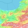 Topografische kaart Düzce, hoogte, reliëf