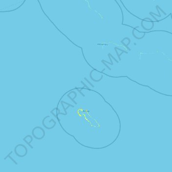 Topografische kaart Anaa, hoogte, reliëf