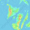 Topografische kaart Western Visayas, hoogte, reliëf