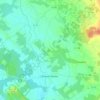 Topografische kaart Sainte-Sévère, hoogte, reliëf