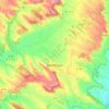 Topografische kaart Montmaur, hoogte, reliëf