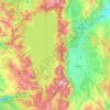 Topografische kaart Lake Tahoe Basin Management Unit, hoogte, reliëf