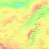 Topografische kaart Linkes Alxa-Banner, hoogte, reliëf