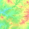 Topografische kaart Montoito, hoogte, reliëf