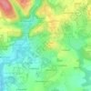 Topografische kaart Guémené-sur-Scorff, hoogte, reliëf
